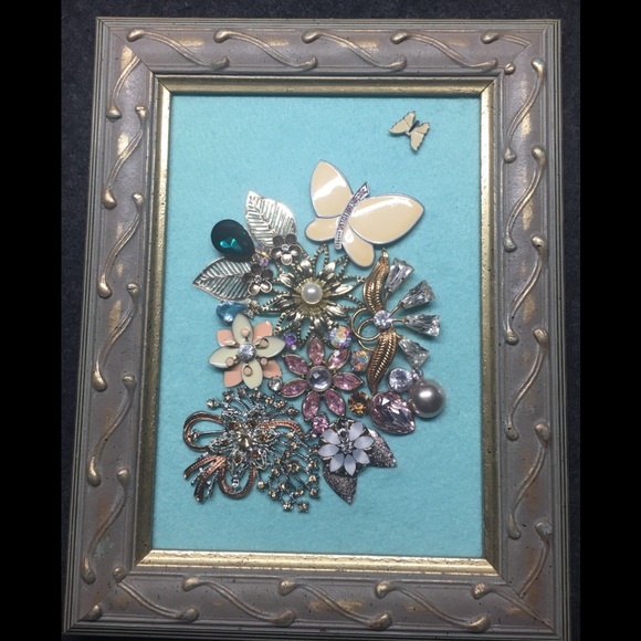 Other - FRAMED JEWELRY ART COLLAGE UNIQUE HANDMADE OOAK!